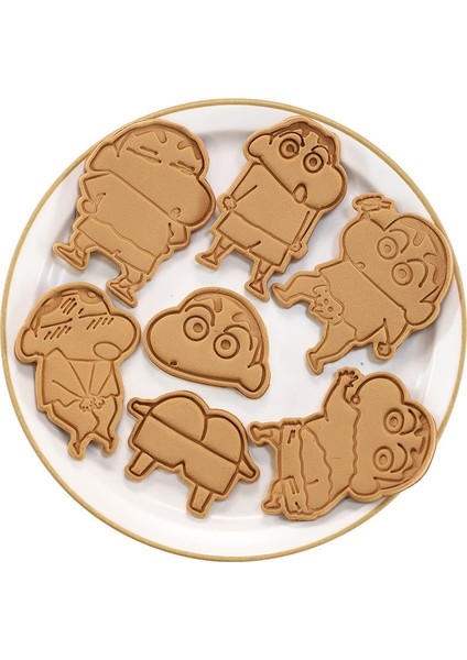 No.9 Tarzı Crayo-Chan Çerez Kesiciler 3D Dıy Karikatür Kalıp Çerez Dekorasyon Pişirme Aksesuarları Çerez Damgası Mutfak Aletleri (Yurt Dışından) indirimleri