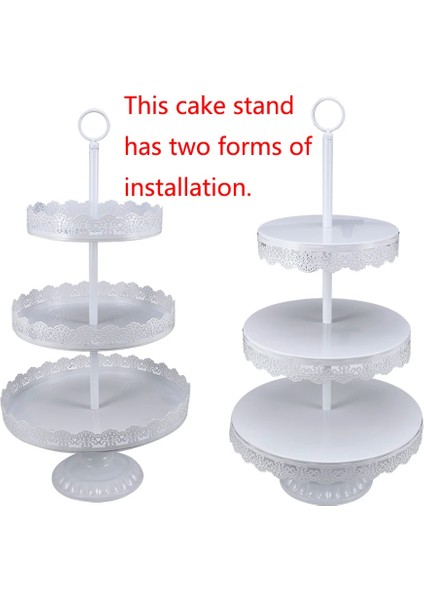 25X6.7CM Tarzı Transhome Beyaz Kek Standı Metal Tatlı Masa Yüksek Kek Tepsisi Noel Doğum Günü Partisi Düğün Için Macaron Cupcake Raf Standı (Yurt Dışından) modelleri