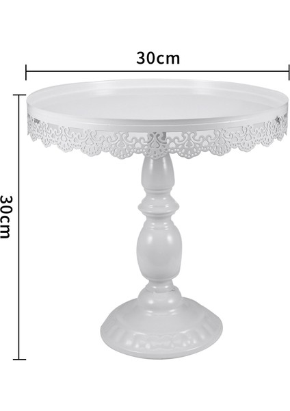 25X6.7CM Tarzı Transhome Beyaz Kek Standı Metal Tatlı Masa Yüksek Kek Tepsisi Noel Doğum Günü Partisi Düğün Için Macaron Cupcake Raf Standı (Yurt Dışından) indirimleri