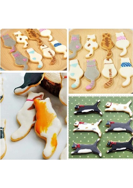 Dinozor Tarzı Gümüş Paslanmaz Çelik Kurabiye Kesiciler Hayvan Fondan Kek Kurabiye Bisküvi Kesici Dekorasyon Kalıp Pasta Pişirme Araçları (Yurt Dışından) modelleri