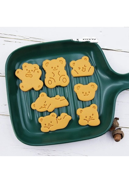 Ba-38 Stili Kurabiye Kalıbı Sevimli Karikatür Ayı Kurabiye Bisküvi El Damgası Basın Kalıbı Çerez Kesici Pişirme ve Pastacılık Araçları Mutfak Aletleri (Yurt Dışından) modelleri
