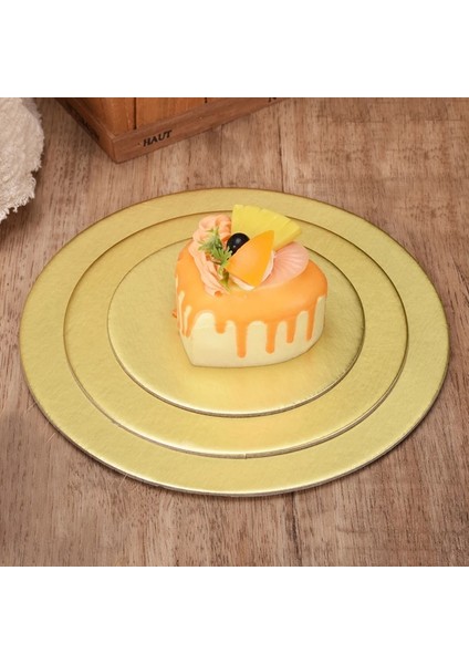 ALTIN-22CM-10 Adet Tarzı Meibum Yuvarlak Altın Kek Karton Çapı cm Tek Kullanımlık Hamur Işleri Taban Plakası Süslemeleri Mousse Tepsi Kağıt Panosunu Teşhirler (Yurt Dışından) fiyatları