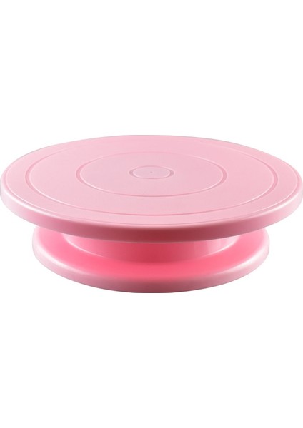 Pembe Tarzı 1 Adet Plastik Kek Döner Tabla Döner Kek Plastik Hamur Pasta Süsleme Kremi Standı Döner Tabla Dıy Tava Pişirme Aracı (Yurt Dışından)