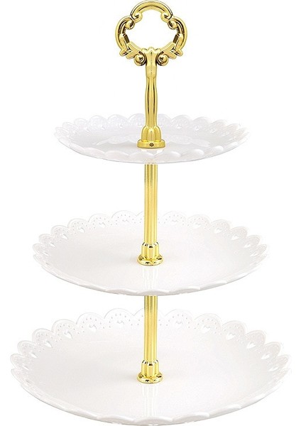 Şeffaf Stil 3 Katlı Meyve Tatlı Standı Raf Kek Teşhir Tabağı Tepsi Mutfak Depolama Düğün Doğum Günü Partisi Kek Tabağı Standı Tatlılar Tepsisi (Yurt Dışından) fiyatları