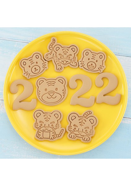 22 Rastgele Renk Stili Attern Karikatür Kaplan Bisküvi Kalıbı Sevimli Dıy Küçük Hayvan 3D Üç Boyutlu Basın Fondan Mutfak Ev Pişirme Araçları (Yurt Dışından) indirimleri