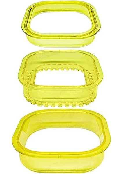 3 Adet Kare Şekilli Stil Çocuklar Için En Iyi Sandviç Kesici ve Mühürleyen Set Öğle Yemeği Kutusu Veya Bento Kutusu Öğle Yemeği Aksesuarları 3'ü 1 Arada Sandviç Şekli Kesici Yap (Yurt Dışından)