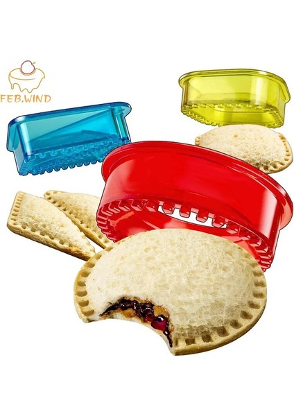 3 Adet Kare Şekilli Stil Çocuklar Için En Iyi Sandviç Kesici ve Mühürleyen Set Öğle Yemeği Kutusu Veya Bento Kutusu Öğle Yemeği Aksesuarları 3'ü 1 Arada Sandviç Şekli Kesici Yap (Yurt Dışından) fiyatları