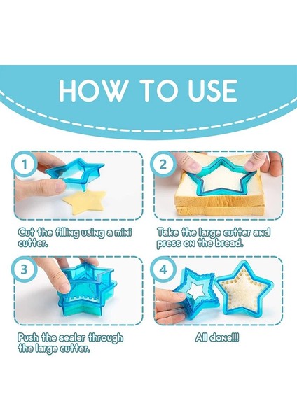 3 Adet Kare Şekilli Stil Çocuklar Için En Iyi Sandviç Kesici ve Mühürleyen Set Öğle Yemeği Kutusu Veya Bento Kutusu Öğle Yemeği Aksesuarları 3'ü 1 Arada Sandviç Şekli Kesici Yap (Yurt Dışından) indirimleri