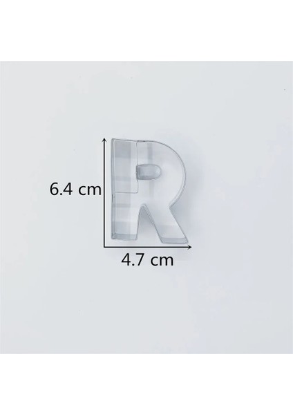 Kenıao Harf R Of Alfabe Doğum Günü Partisi Için Çerez Kesici x 6,4 cm - Bisküvi Fondan Pasta Kesici -Paslanmaz Çelik (Yurt Dışından) fiyatları