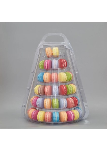 Yaci Shop Bir Stil Katmanlı Macarons Ekran Kulesi Cupcake Kule Rafı Tutacağı Çok Yönlü Cupcake Kulesi Tatlı Teşhir Standı (Yurt Dışından)