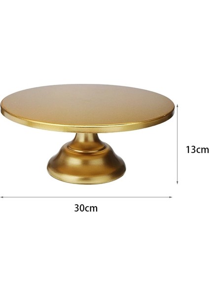 Siyah Stil 12 Inç Kek Demir Yuvarlak Kek Standı Kek Dekorasyon Araçları Kek Tutucu Mutfak Dıy Plaka Pişirme Araçları Altın (Yurt Dışından) fırsatları