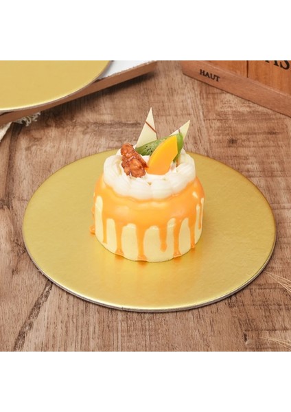 ALTIN-16CM-10 Adet Tarzı Shenhong Tek Kullanımlık Kek Daire Taban Panoları cm Altın Yuvarlak Kaplamalı Cakeboard Kek Tabağı Süslemeleri Hamur Işleri Tepsi Tepsisi (Yurt Dışından)