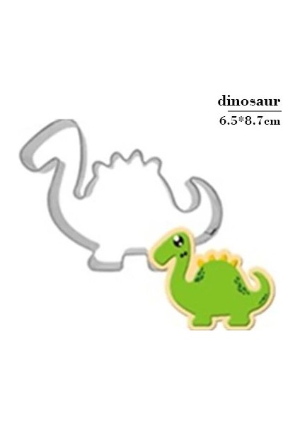 Ordu Yeşili Tarzı Paslanmaz Çelik 3D Hayvan Çerez Kesici, Köpek Geyik Bisküvi Kabartma Kalıp Kek Kalıbı Mutfak Aksesuarı Pişirme Pasta Araçları (Yurt Dışından)