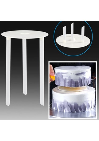 4 Inç Tarzı Çok Katmanlı Kek Destek Çerçevesi Pratik Kek Standları Yuvarlak Tatlı Desteği Spacer Kazık Braketi Mutfak Dıy Kek Aracı (Yurt Dışından) modelleri