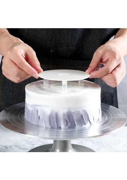 4 Inç Tarzı Çok Katmanlı Kek Destek Çerçevesi Pratik Kek Standları Yuvarlak Tatlı Desteği Spacer Kazık Braketi Mutfak Dıy Kek Aracı (Yurt Dışından) fırsatları