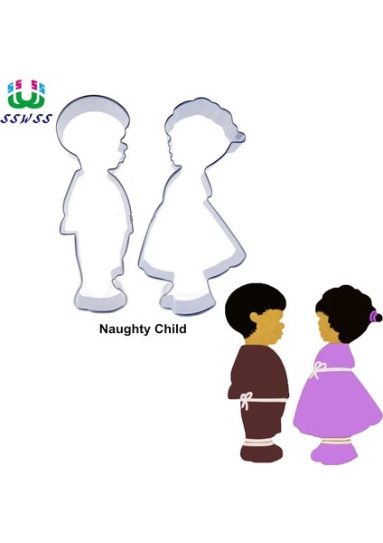 Küçük Prens ve Küçük Prenses Şekli Kek Dekorasyon Araçları, Iki Yaramaz Çocuk Kurabiye Pişirme Kalıpları, Doğrudan Satış (Yurt Dışından)