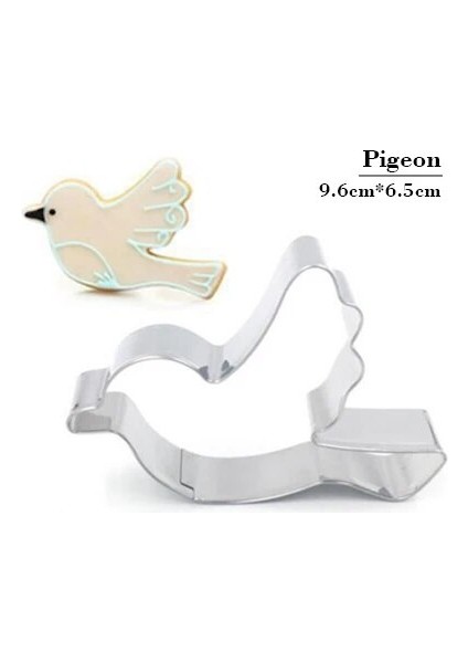 Gri Tarzı Paslanmaz Çelik 3D Hayvan Çerez Kesici, Köpek Geyik Bisküvi Kabartma Kalıp Kek Kalıbı Mutfak Aksesuarı Pişirme Pasta Araçları (Yurt Dışından)