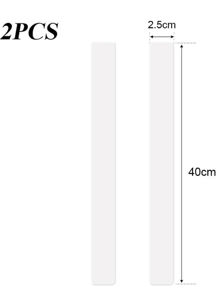 2.5X40CM Tarzı 10 mm 2 Adet Akrilik Bisküvi Oklava Kılavuzları Ölçme Hamur Şeritleri Kalınlığı Denge Cetvel Çerez Pürüzsüz Mutfak Aksesuarları (Yurt Dışından)