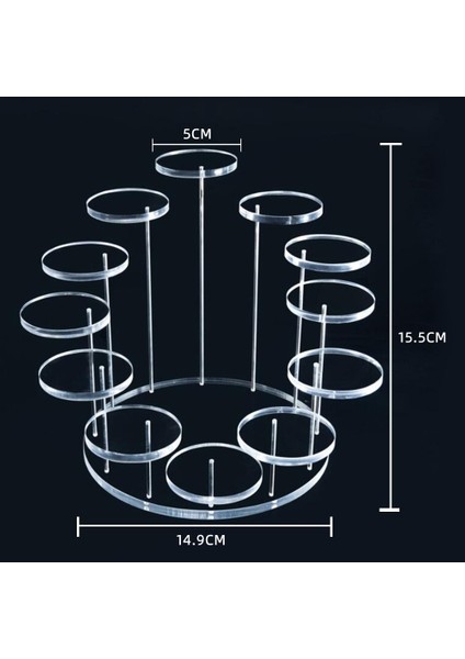 No.1 Tarzı Yuvarlak Cupcake Standı Akrilik Takı Kek Tatlı Partisi Için Ekran Standı Düğün Pastası Rafı Bebek Duş Dekorasyon Tutucu (Yurt Dışından)