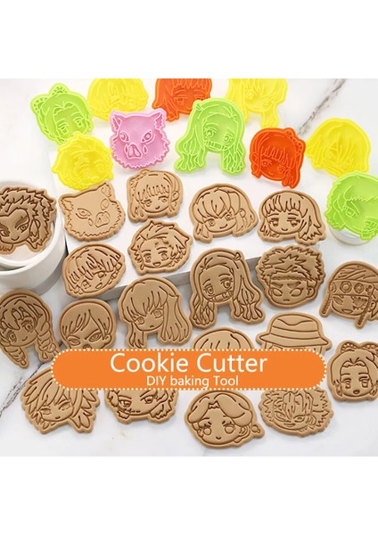 No5 Tarzı Sevimli Demon Slayer Karikatür 3D Çerez Kesici Bisküvi Kalıpları Dıy Kek Kalıpları Dekorasyon Pişirme Aksesuarları Araçları (Yurt Dışından) fiyatları