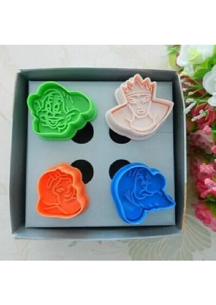 3D Pamuk Prenses ve Cüceler Şekilli Bazlı Kek Kalıbı Kurabiye Bakeware Pasta Dekorasyon Kalıp Araçları (Yurt Dışından) fiyatları