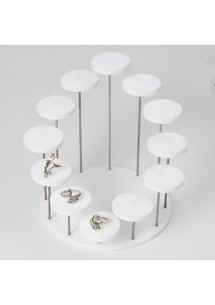 3 Mermi-Beyaz Stil Yuvarlak Cupcake Standı Akrilik Takı Için Ekran Standı Kek Tatlı Raf Parti Düğün Pastası Standı Bebek Duş Dekorasyon Tutucu (Yurt Dışından) modelleri