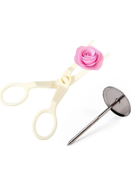 2 Adet Set Stili 1 Takım Buzlanma G Çiçek Kaldırıcı Ors + Tırnak Standı Iğne Fırında Kek Dekorasyon Cupcake Pasta Aracı Veya Krem Transferi (Yurt Dışından) modelleri