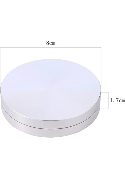 8cm Tarzı 1 Adet Kek Pişirme Tepsisi Aks Döner Tabla Alüminyum Alaşımlı Döner Tepsi Standı Tabanı Alüminyum Rotor Rulman Kek Pişirme Döner Tablası (Yurt Dışından)