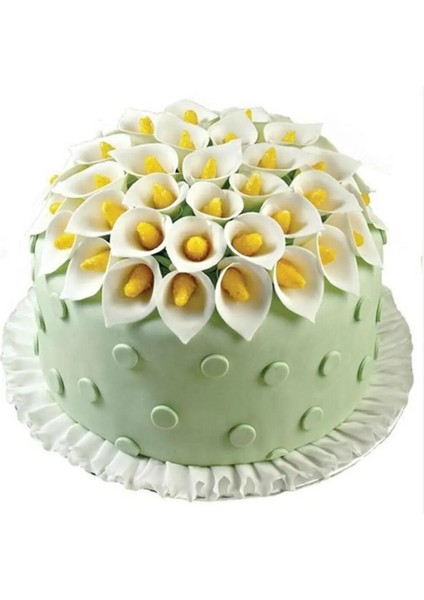 Et Plastik Calla Lily Çiçek Kek Kalıbı Fondan Çerez Kesici Kek Dekorasyon Kalıp Dıy Düğün Pişirme Aracı (Yurt Dışından) fırsatları