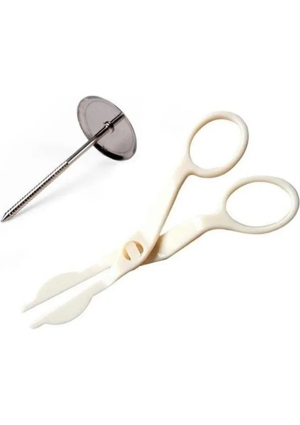 2 Adet Tarzı 2 Adet Kek Pişirme G Standları Araçları Kek Çiçek Çivileri Paslanmaz Çelik G Tırnak Gülü Dekor Kaldırıcı Fondan Pasta Süsleme Tepsisi (Yurt Dışından)