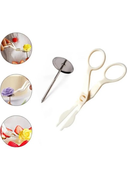 2 Adet Tarzı 2 Adet Kek Pişirme G Standları Araçları Kek Çiçek Çivileri Paslanmaz Çelik G Tırnak Gülü Dekor Kaldırıcı Fondan Pasta Süsleme Tepsisi (Yurt Dışından) modelleri