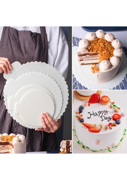 12 Inç - 1 Adet Tarzı 3 Adet Kullanımlık Yuvarlak Mousse Kek Panoları Plastik Cakeboard Base Cupcake Tatlı Tepsisi Ev Düğün Doğum Günü Partisi Kek Araçları (Yurt Dışından) fiyatları