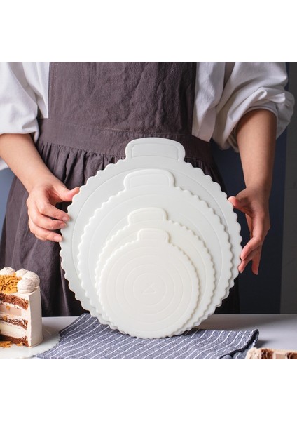 12 Inç - 1 Adet Tarzı 3 Adet Kullanımlık Yuvarlak Mousse Kek Panoları Plastik Cakeboard Base Cupcake Tatlı Tepsisi Ev Düğün Doğum Günü Partisi Kek Araçları (Yurt Dışından) modelleri
