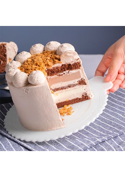 12 Inç - 1 Adet Tarzı 3 Adet Kullanımlık Yuvarlak Mousse Kek Panoları Plastik Cakeboard Base Cupcake Tatlı Tepsisi Ev Düğün Doğum Günü Partisi Kek Araçları (Yurt Dışından) fırsatları