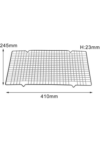 41X24.5X2.3CM Stili Izgara Soğutma Tepsisi Yapışmaz Soğutma Rafı Kurabiye Kek Pişirme Rafları Bakeware Kurutma Standı Ev Mutfak Pişirme Aksesuarları (Yurt Dışından)
