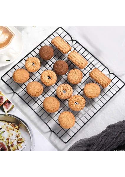 41X24.5X2.3CM Stili Izgara Soğutma Tepsisi Yapışmaz Soğutma Rafı Kurabiye Kek Pişirme Rafları Bakeware Kurutma Standı Ev Mutfak Pişirme Aksesuarları (Yurt Dışından) fırsatları