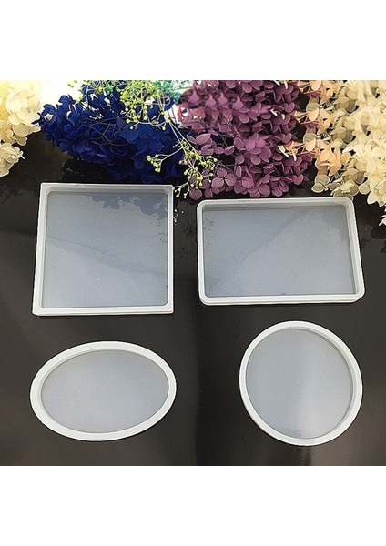 No.4 Tarzı Yuvarlak Kare Dikdörtgen Şekil Coaster Tabanı Silikon Kalıp Reçine Kalıpları Epoksi Uv Dıy Reçine El Sanatları Ev Dekorasyon El Yapımı Araçlar (Yurt Dışından) modelleri