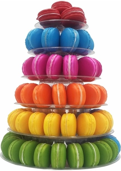 Stil 4 Stil Çok Katmanlı Macaron Ekran Standı Cupcake Kulesi Raf Kek Standı Parti Düğün Doğum Günü Pastası Dekorasyon Aracı Için Pvc Tepsi Bakeware (Yurt Dışından) fırsatları