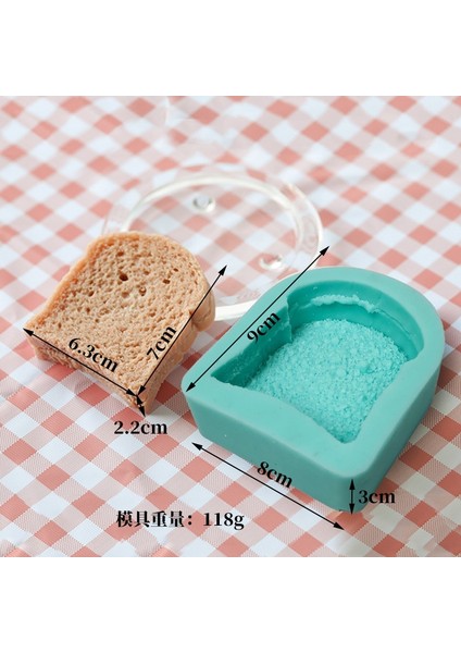 1 ve 2 Stili Przy Simülasyon Ekmek Tost Dıy Tatlı Mum Silikon Kalıp Kek Tabanı Kalıpları El Yapımı Kil Reçine Kalıp (Yurt Dışından)