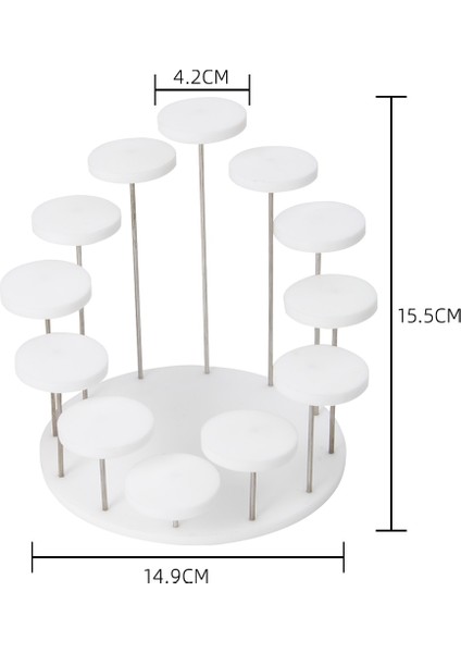 12 Yuvarlak-A Stili Yuvarlak Cupcake Standı Akrilik Takı Için Ekran Standı Kek Tatlı Raf Parti Düğün Pastası Standı Bebek Duş Dekorasyon Tutucu (Yurt Dışından)