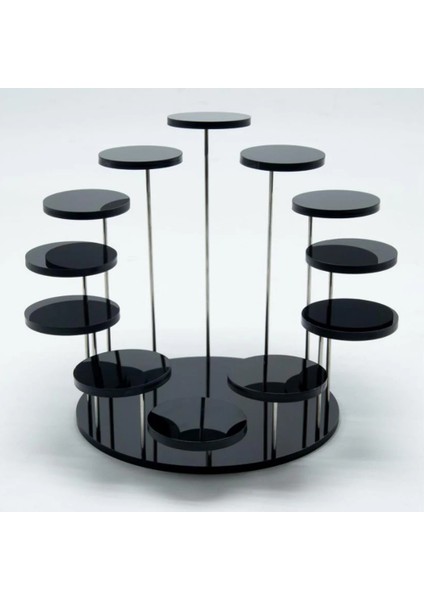 12 Yuvarlak-A Stili Yuvarlak Cupcake Standı Akrilik Takı Için Ekran Standı Kek Tatlı Raf Parti Düğün Pastası Standı Bebek Duş Dekorasyon Tutucu (Yurt Dışından) fırsatları