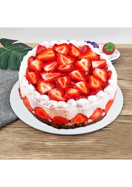 GÜMÜŞ-10CM-10 Adet Tarzı Shenhong cm Gümüş Yuvarlak Kaplamalı Cakeboard Hamur Işleri Tepsi Tek Kullanımlık Kek Çember Taban Panoları Kek Tabağı Süslemeleri Teşhirleri (Yurt Dışından)