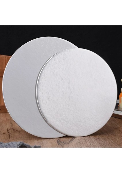 GÜMÜŞ-10CM-10 Adet Tarzı Shenhong cm Gümüş Yuvarlak Kaplamalı Cakeboard Hamur Işleri Tepsi Tek Kullanımlık Kek Çember Taban Panoları Kek Tabağı Süslemeleri Teşhirleri (Yurt Dışından)