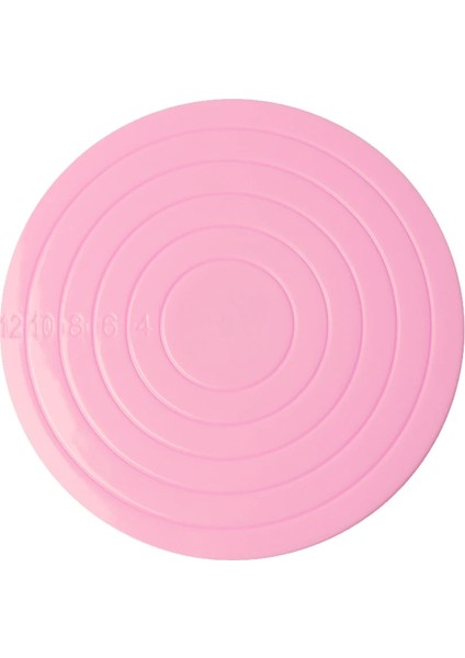 Pembe Tarzı Çap 14CM Kek Döner Aletler Döner Tabla Döner Kaymaz Yuvarlak Kek Standı Kek Dekorasyon Araçları Masa Mutfak Dıy Pişirme Aracı (Yurt Dışından)