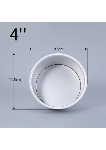 4 Inç Tarzı Yuvarlak Kek Pişirme Kalıbı Kek Tava Teneke Pişirme Kalıbı Alüminyum Alaşımlı Mousse Ekmek Tost Pişirme Için Çıkarılabilir Alt Gevşek Taban (Yurt Dışından)