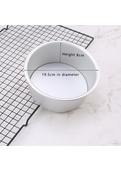 7 Inç Tarzı Tam Boy Yuvarlak Eloksallı Alüminyum Kek Kalıbı Seti Çıkarılabilir Taban Yapışmaz Cheesecake Pişirme Tavaları Düğün Doğum Günü Partisi Için Uygun (Yurt Dışından)