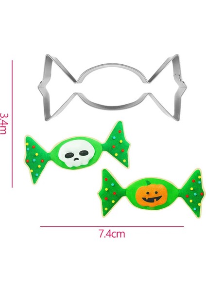 No.7 Tarzı Cadılar Bayramı Pastanesi Paslanmaz Çelik Çerez Kesici Bisküvi Çerez Pulları Bakeware Bisküvi Kalıbı Pişirme Bisküvi Kalıbı Pişirme Aracı (Yurt Dışından)