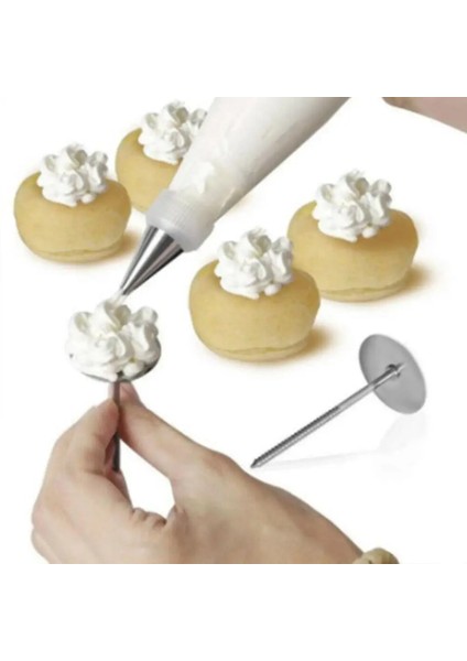 5X7CM Tarzı Çelik G Tırnak Kek Fondan Bisküvi Çiçekler Dekorasyon Iğne Standları Krem Transferi Dıy Pişirme Pasta Araçları (Yurt Dışından) modelleri