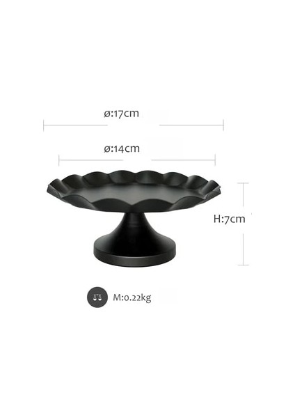 Kek Standı A Stili Sıcak Doğum Günü Partisi Düğün Dekor Siyah Kek Standı Kek Tepsisi Dalga Kenar Kek Araçları Ev Dekorasyonu Tatlı Masa Parti Malzemeleri (Yurt Dışından)