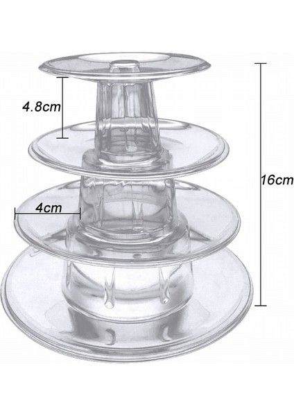 6 Katlı Stil Yuvarlak 4 6-Tiers Macaron Ekran Standı Cupcake Kulesi Raf Kek Standı Düğün Doğum Günü Pastası Dekorasyon Araçları Için Pvc Tepsi Bakeware (Yurt Dışından) fiyatları